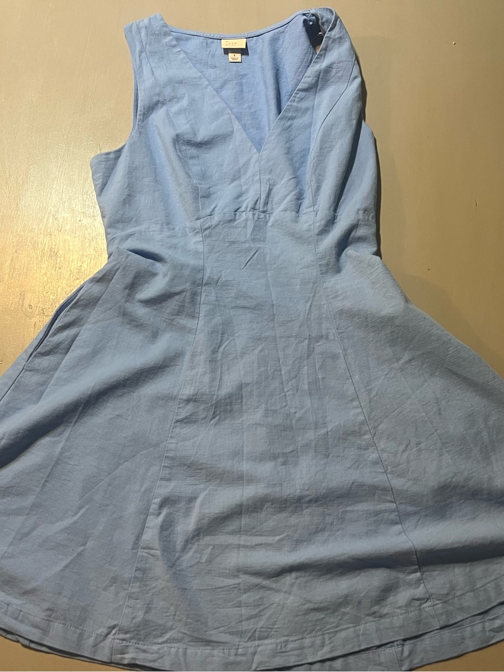 a new day Light Blue Sleeveless V-Neck A-Line Dress - Picture 2 of 10